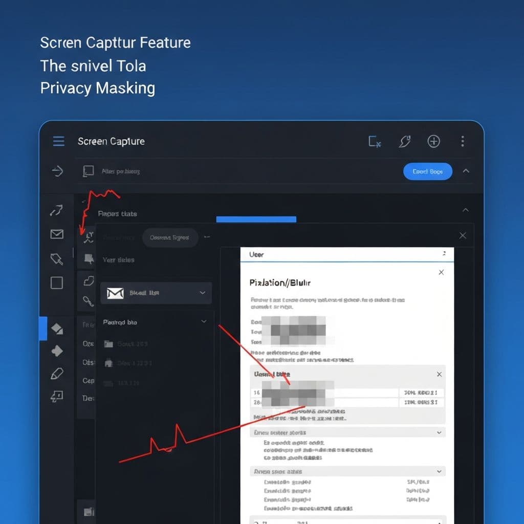Pixelate tool to blur sensitive information